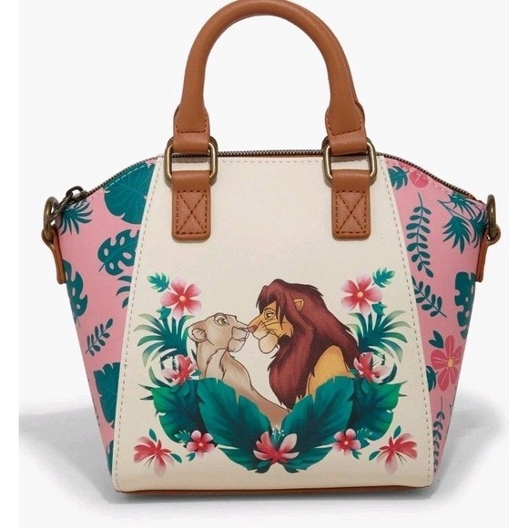 Loungefly Handbags - NWT Loungefly Disney The Lion King Simba & Nala InLove Tropical Mini Satchel Bag